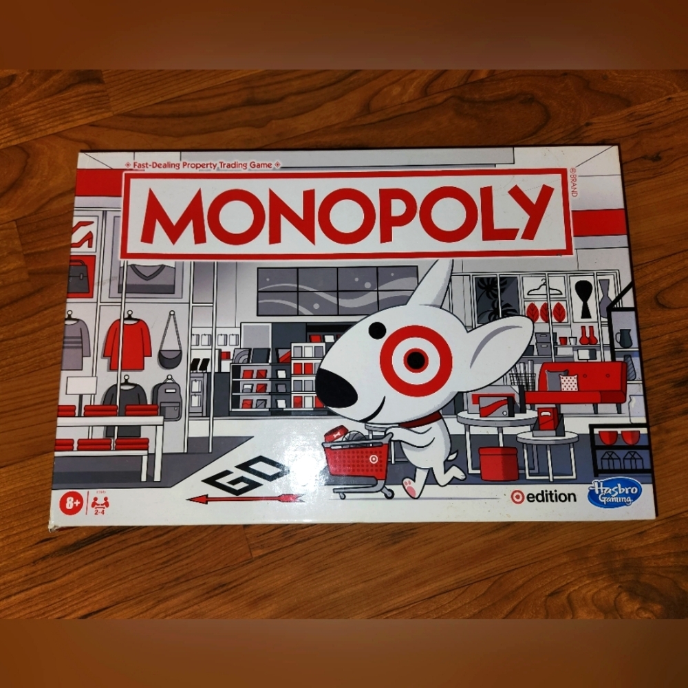 Target Monopoly Board Game - Red, White, Black